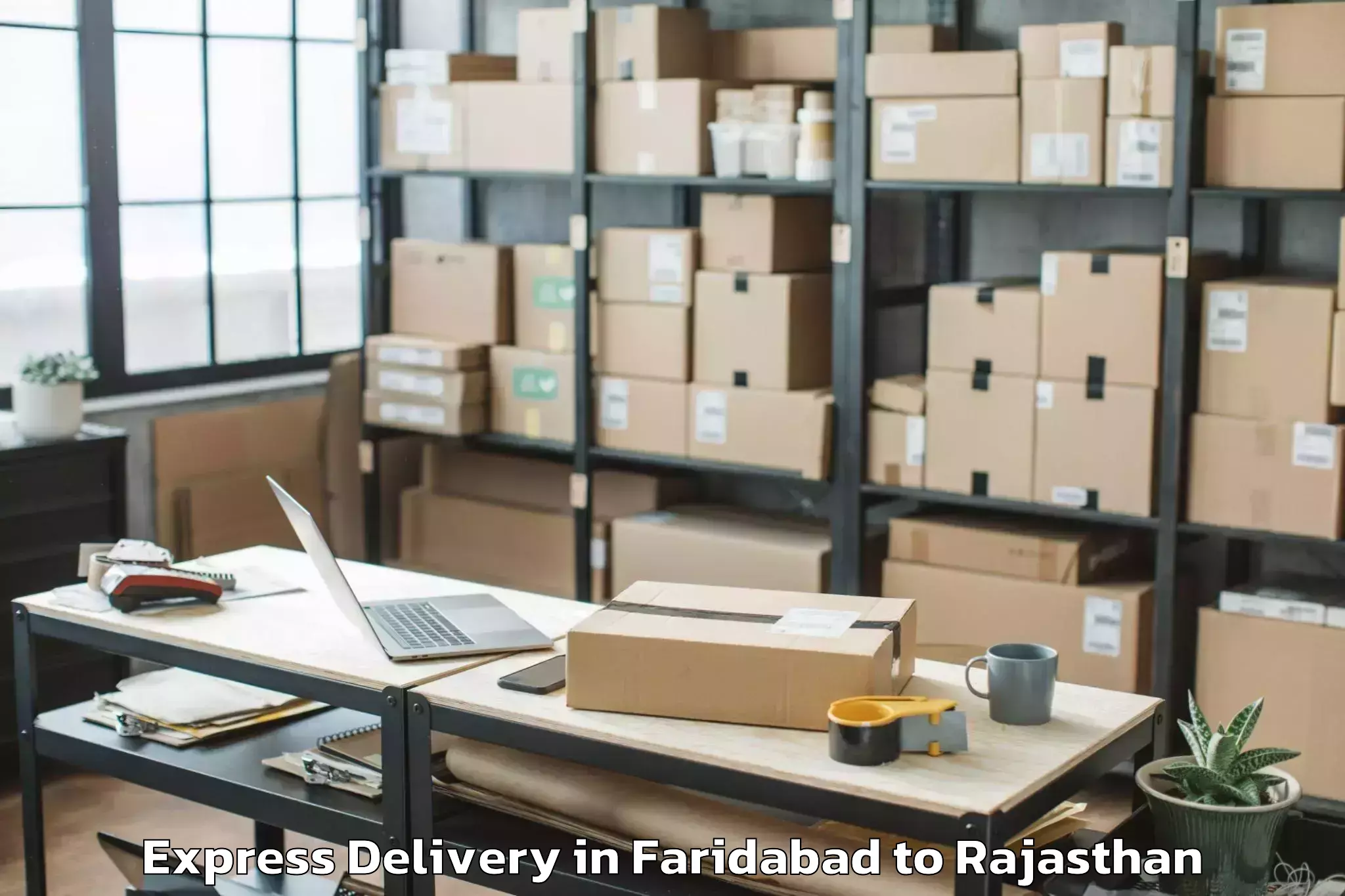 Leading Faridabad to Falna Express Delivery Provider